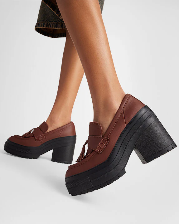 Chuck 70 De Luxe Heel Loafer Platform Leather Low Top - Image 3