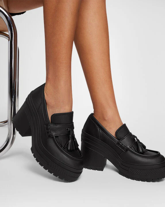 Chuck 70 De Luxe Heel Loafer Platform Leather Low Top - Image 6