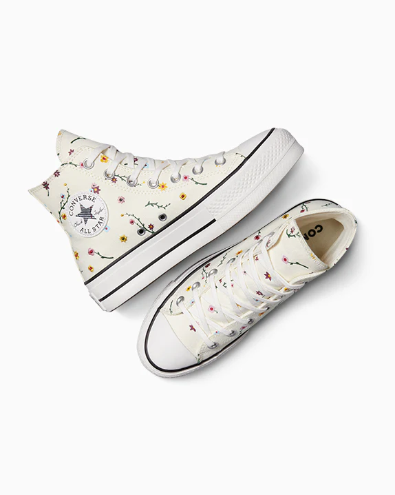 Chuck Taylor All Star Lift Platform Embroidered Blooms - Image 2