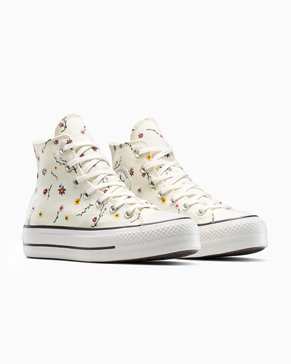 Chuck Taylor All Star Lift Platform Embroidered Blooms - Image 5