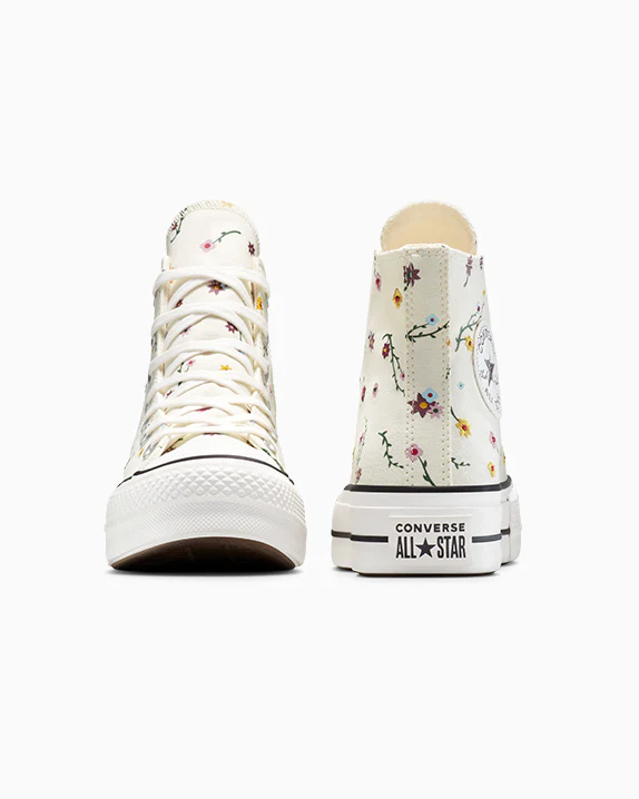 Chuck Taylor All Star Lift Platform Embroidered Blooms - Image 6