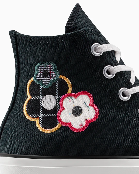Chuck Taylor All Star Lift Platform Floral Patchwork - Image 4