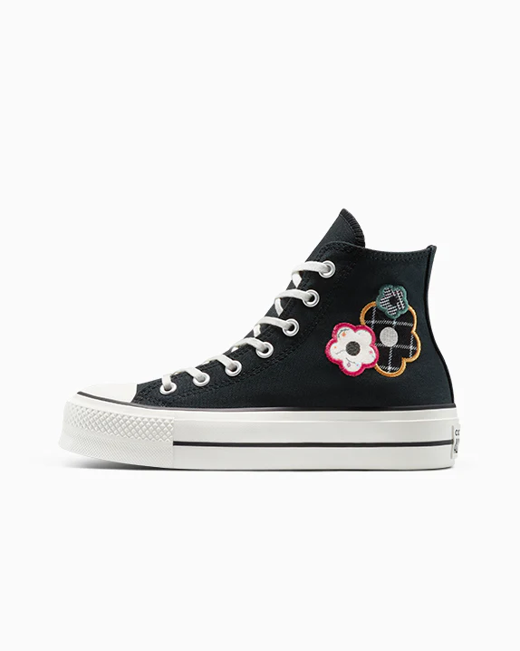 Chuck Taylor All Star Lift Platform Floral Patchwork - Image 7