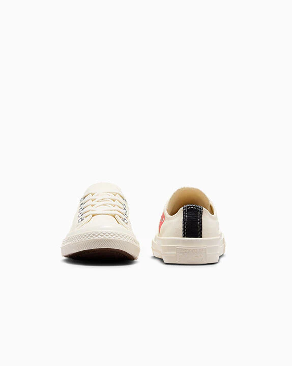 Converse X Comme des Garçons PLAY Chuck 70 OG Single Heart Low Top - Image 19