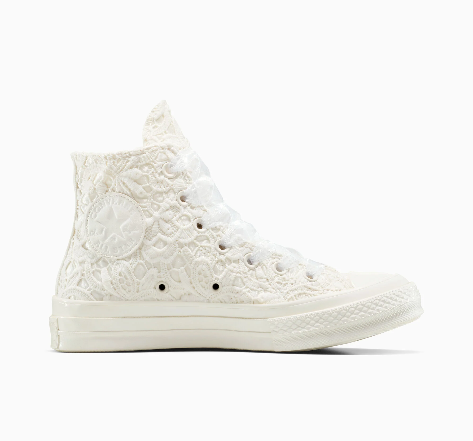 Chuck 70 Crocheted Satin High Top