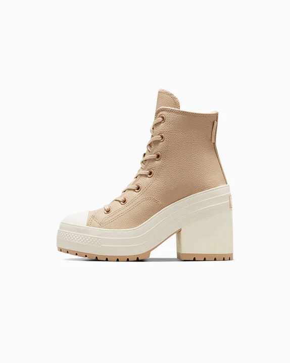 Chuck 70 De Luxe Heel Platform Weatherized Leather High Top - Image 4