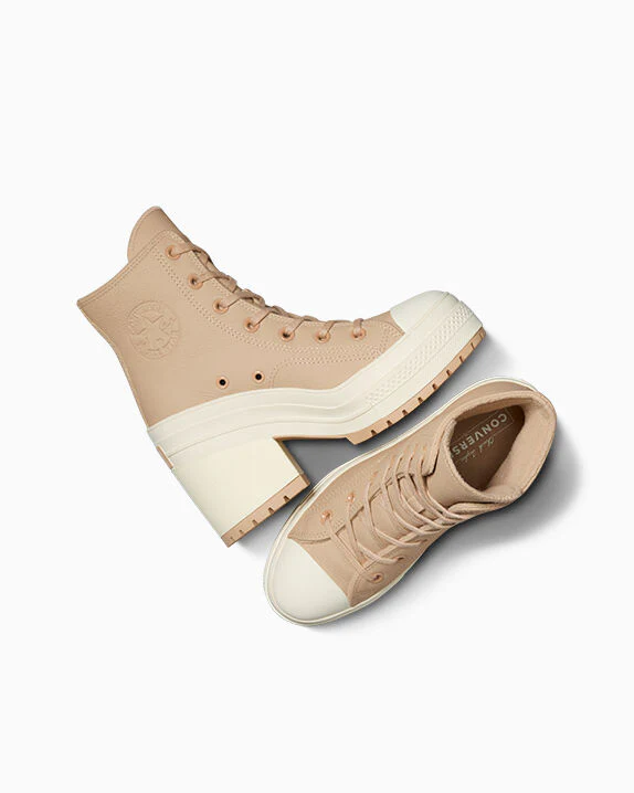 Chuck 70 De Luxe Heel Platform Weatherized Leather High Top - Image 6