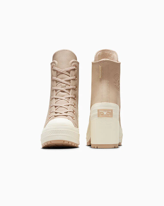Chuck 70 De Luxe Heel Platform Weatherized Leather High Top - Image 9