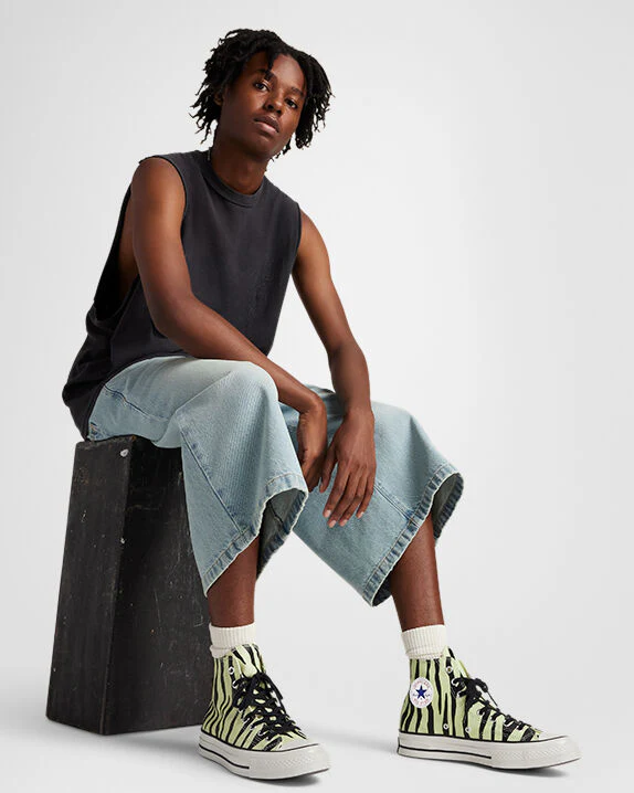 Chuck 70 Glow-In-The-Dark Zebra Print High Top - Image 10