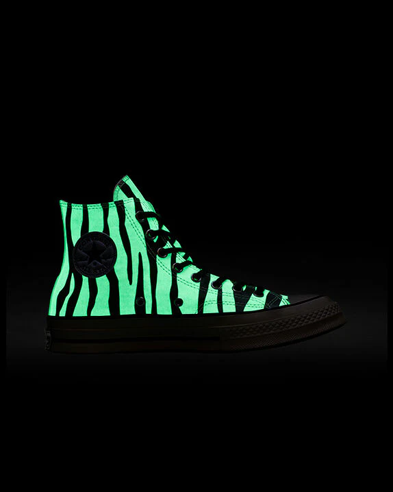 Chuck 70 Glow-In-The-Dark Zebra Print High Top - Image 3