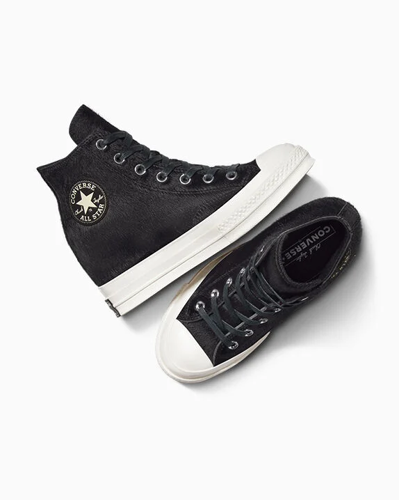 Chuck 70 Wedge Platform Luxe Pony Hair High Top - Image 6