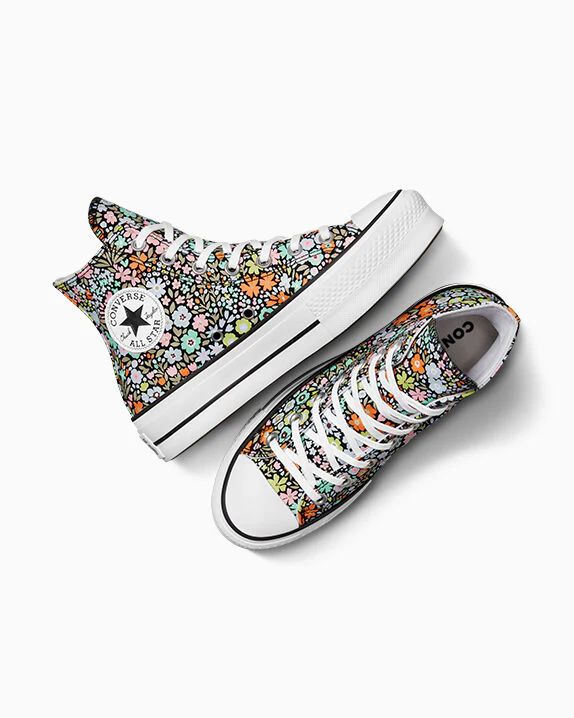 Chuck Taylor All Star Lift Allover Florals High Top - Image 7