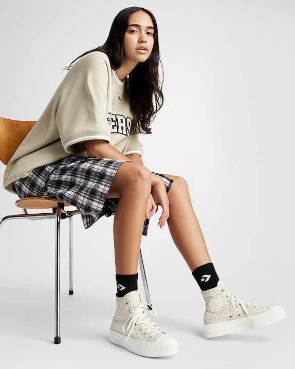 Chuck Taylor All Star Lift Platform Textured Material High Top - Image 8