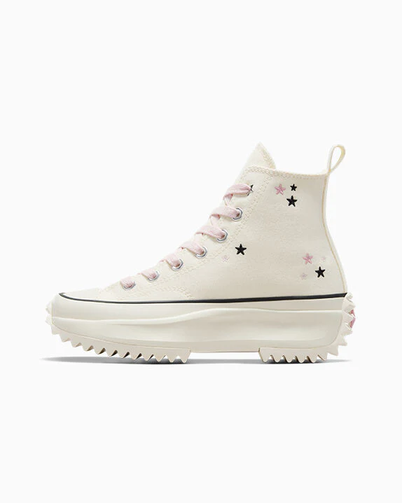 Run Star Hike Platform Embroidered Stars High Top - Image 5