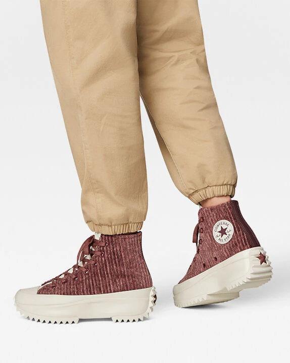 Run Star Hike Platform Striped Knit High Top - Image 3