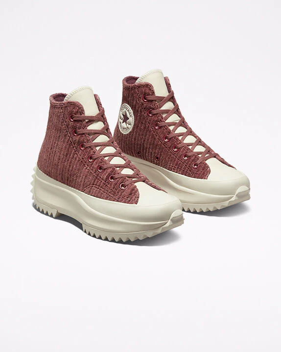 Run Star Hike Platform Striped Knit High Top - Image 4
