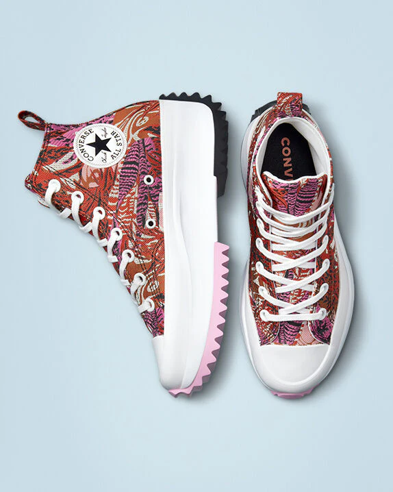Run Star Hike Platform Tropical Florals High Tops - Image 3
