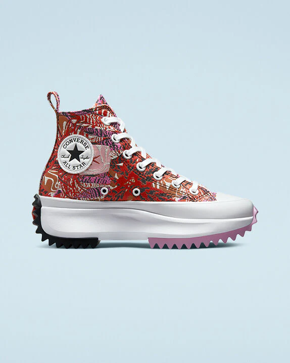 Run Star Hike Platform Tropical Florals High Tops - Image 4