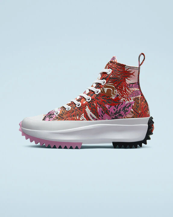 Run Star Hike Platform Tropical Florals High Tops - Image 5