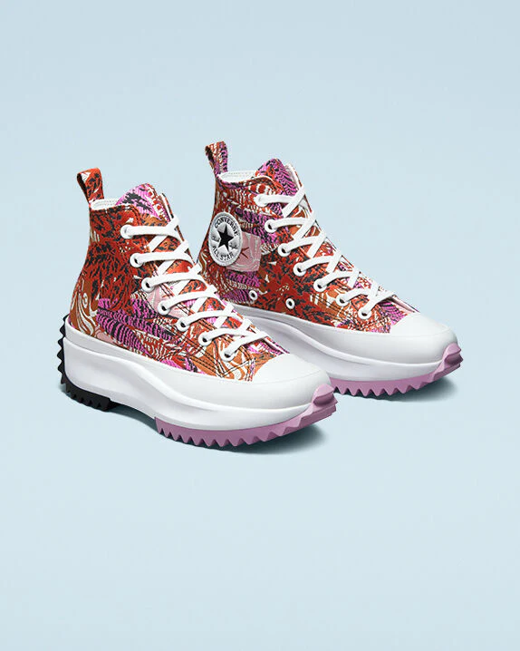 Run Star Hike Platform Tropical Florals High Tops - Image 6